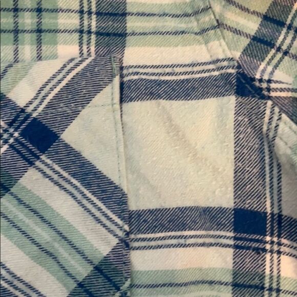 LL Bean Plaid Flannel Button Down Top S - Picture 6 of 6